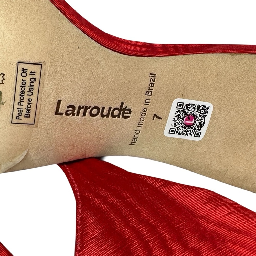Larroude Maxine Pump In Red   Sz: 7 - Picture 12 of 13